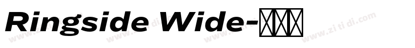Ringside Wide字体转换 Ringside Wide字体转换